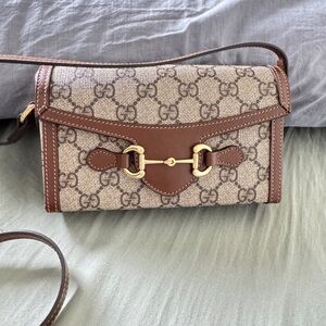 Gucci Horsebit 1955 Mini Crossbody Bag – GG Supreme Canvas